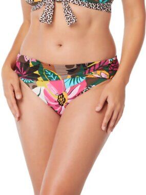 Bleu Rod Beattie Run Wild Sarong Hipster Swim Bottoms Size 14 NWT